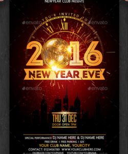 Printable New Year Party Invitation Template Pdf Sample