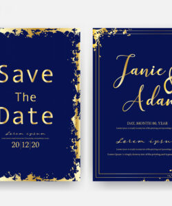 Printable Save The Date Wedding Invitation Template Doc Sample