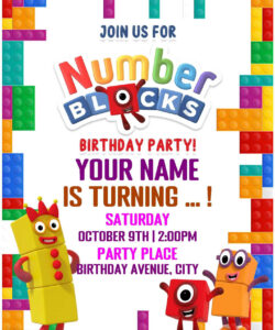 5Th Birthday Party Invitation Template Pdf Sample