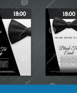 Black Tie Event Invitation Template  Sample