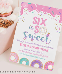 Blank 6Th Birthday Party Invitation Template Excel Sample