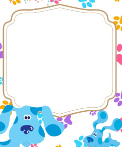 Blues Clues Birthday Invitation Template Doc