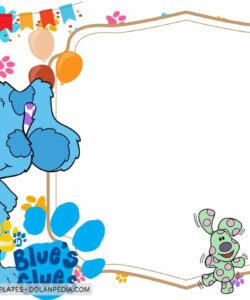 Blues Clues Birthday Invitation Template Excel