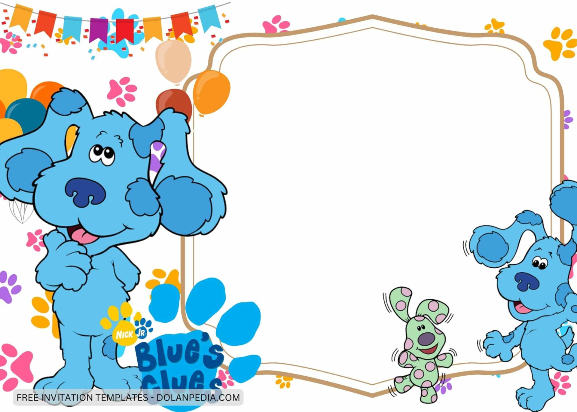 Blues Clues Birthday Invitation Template Excel