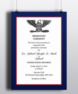 Change Of Command Invitation Template Pdf Sample