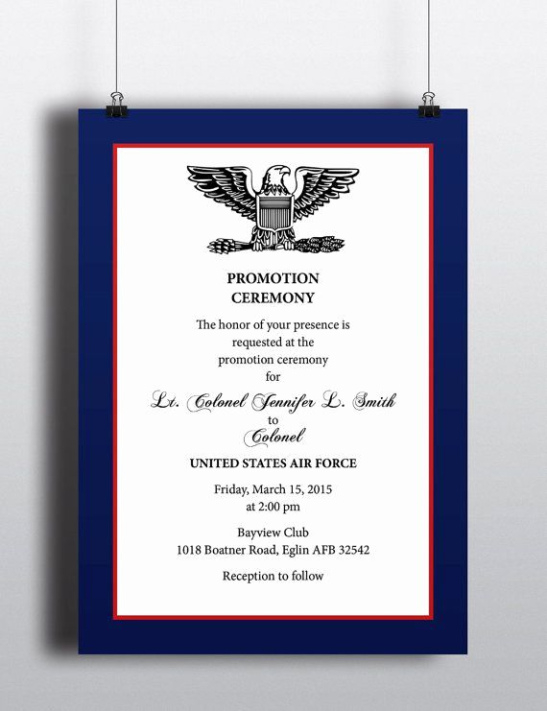 Change Of Command Invitation Template Pdf Sample