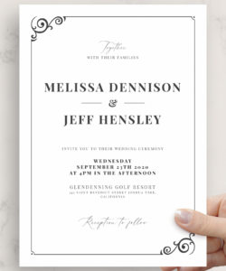 Custom Country Style Wedding Invitation Template Word Sample