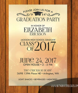 Editable Graduation Open House Invitation Template Excel Sample