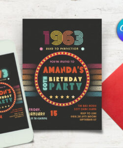 Free  70S Theme Party Invitations Template  Sample