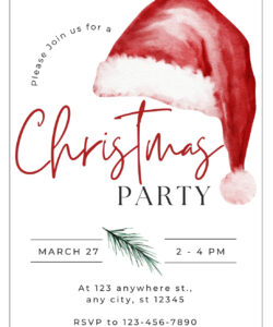 Free  Corporate Holiday Party Invitation Template