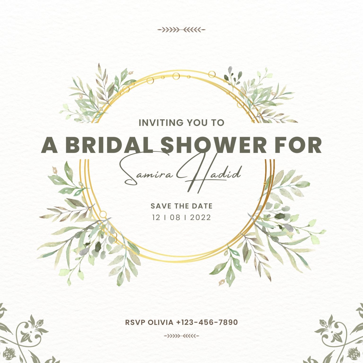 Free  Couples Bridal Shower Invitations Template Doc Sample