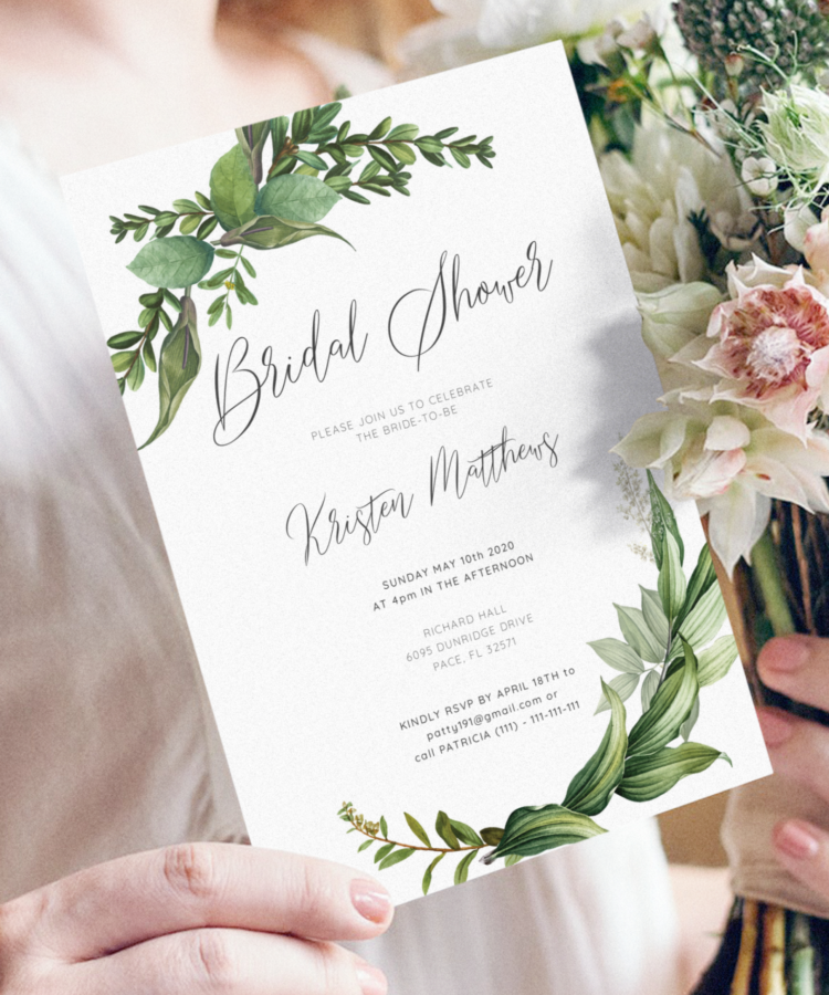 Couples Bridal Shower Invitations Template Votebryanroach
