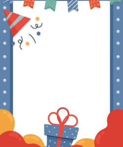 Free Editable Cartoon Birthday Invitation Card Template Word Sample