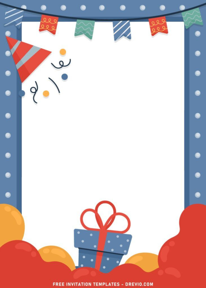 Free Editable Cartoon Birthday Invitation Card Template Word Sample