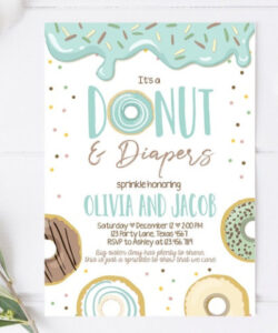 Free Editable Donuts And Diapers Invitation Template Doc Sample