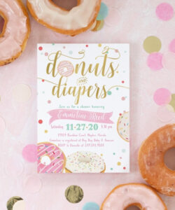 Free Editable Donuts And Diapers Invitation Template Excel Sample