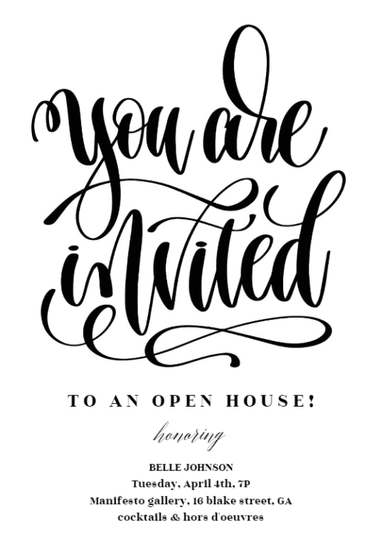 Free Printable Graduation Open House Invitation Template