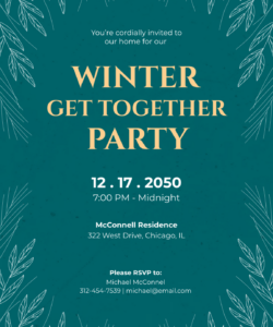 Friends Get Together Invitation Template Doc Sample