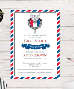 Printable Eagle Court Of Honor Invitation Template Pdf Sample