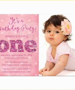 Birthday And Baptism Invitation Template  Sample