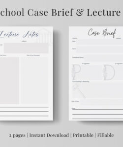 blank law school case brief template word