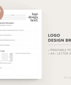 brand identity design brief template  sample