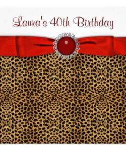 Cheetah Birthday Party Invitation Template Doc Sample