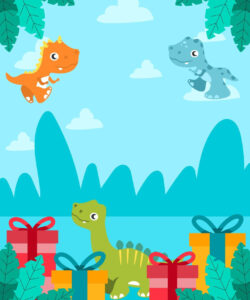 Custom Dinosaur Birthday Party Invitation Template Pdf