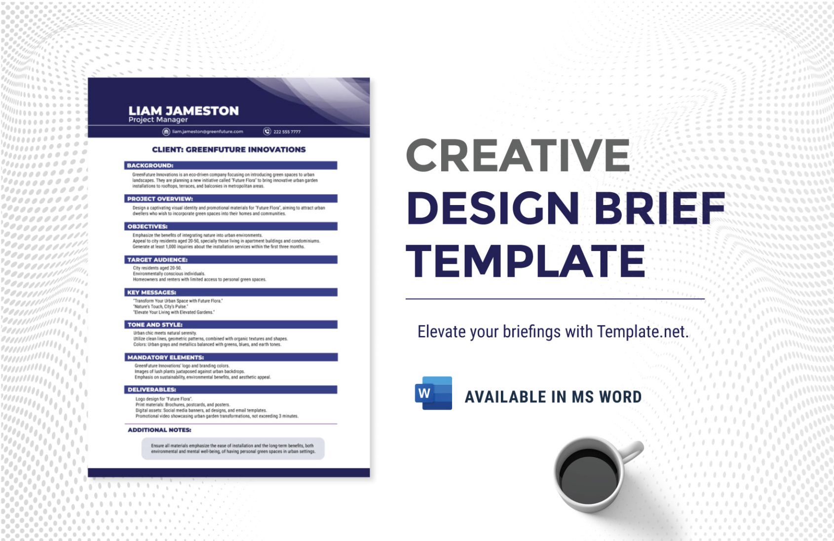 custom new product design brief template  sample