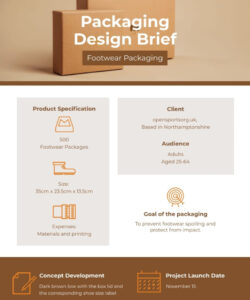 custom product design brief template  sample