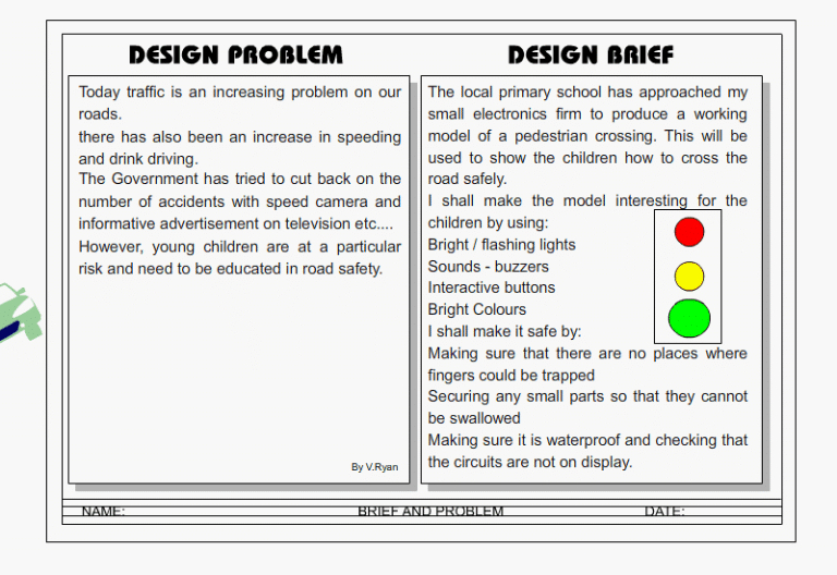 engineering design brief template pdf