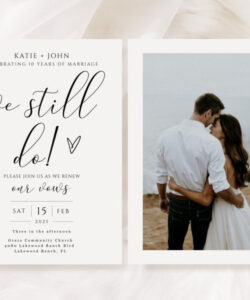 Free  10Th Wedding Anniversary Invitation Template  Sample