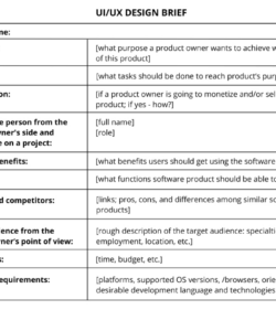 free  app development brief template doc