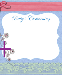 Free  Birthday And Baptism Invitation Template Word