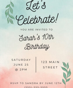 Free  Black And Silver Birthday Invitations Template Word Sample