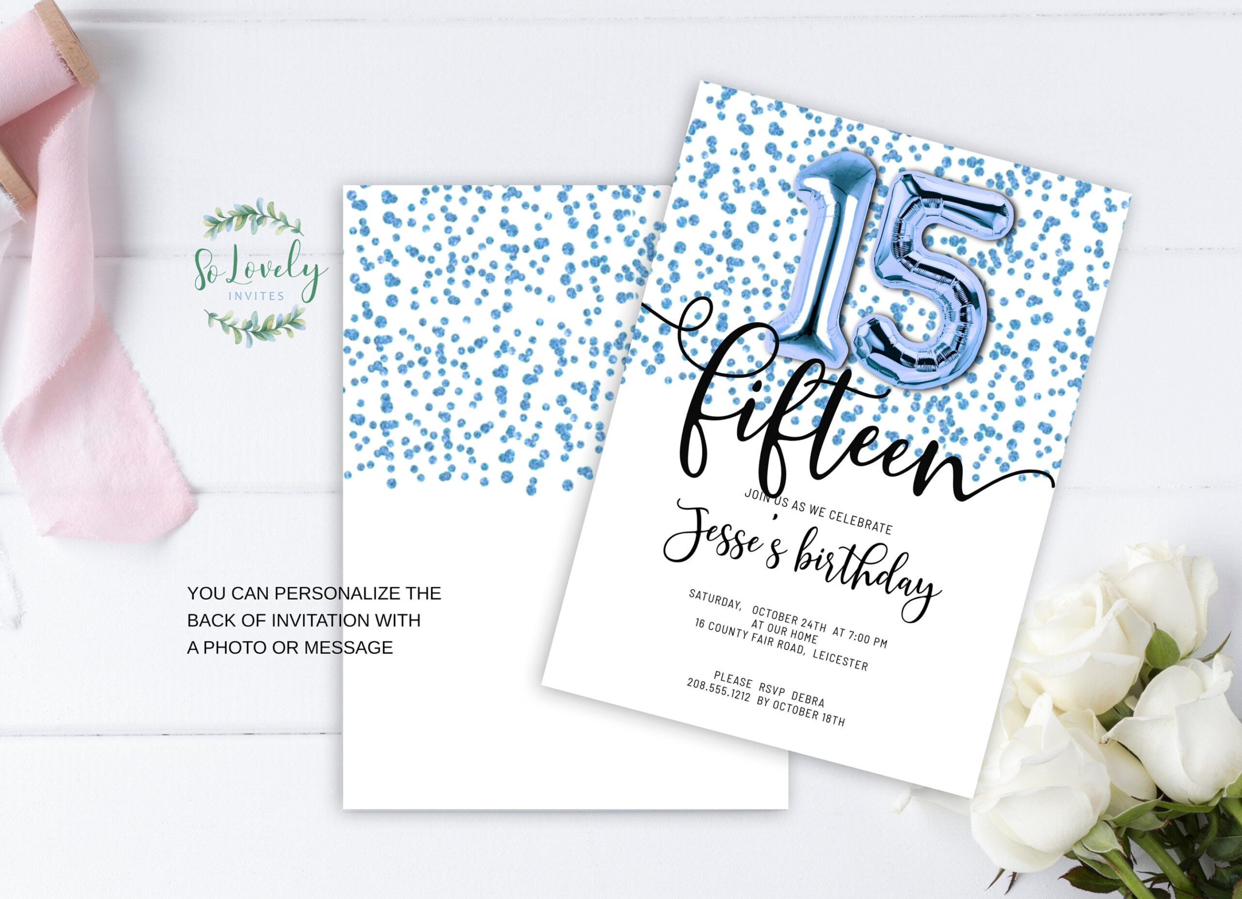 Free Blank 15Th Birthday Party Invitation Template Word Sample