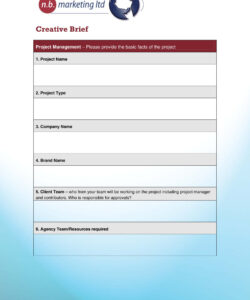 free blank ad agency creative brief template doc sample