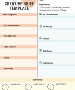 free blank digital marketing campaign brief template excel sample