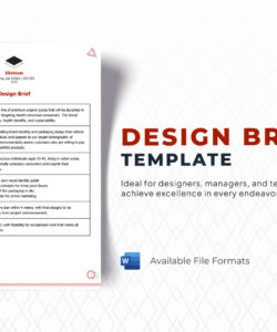 free blank new product design brief template pdf sample