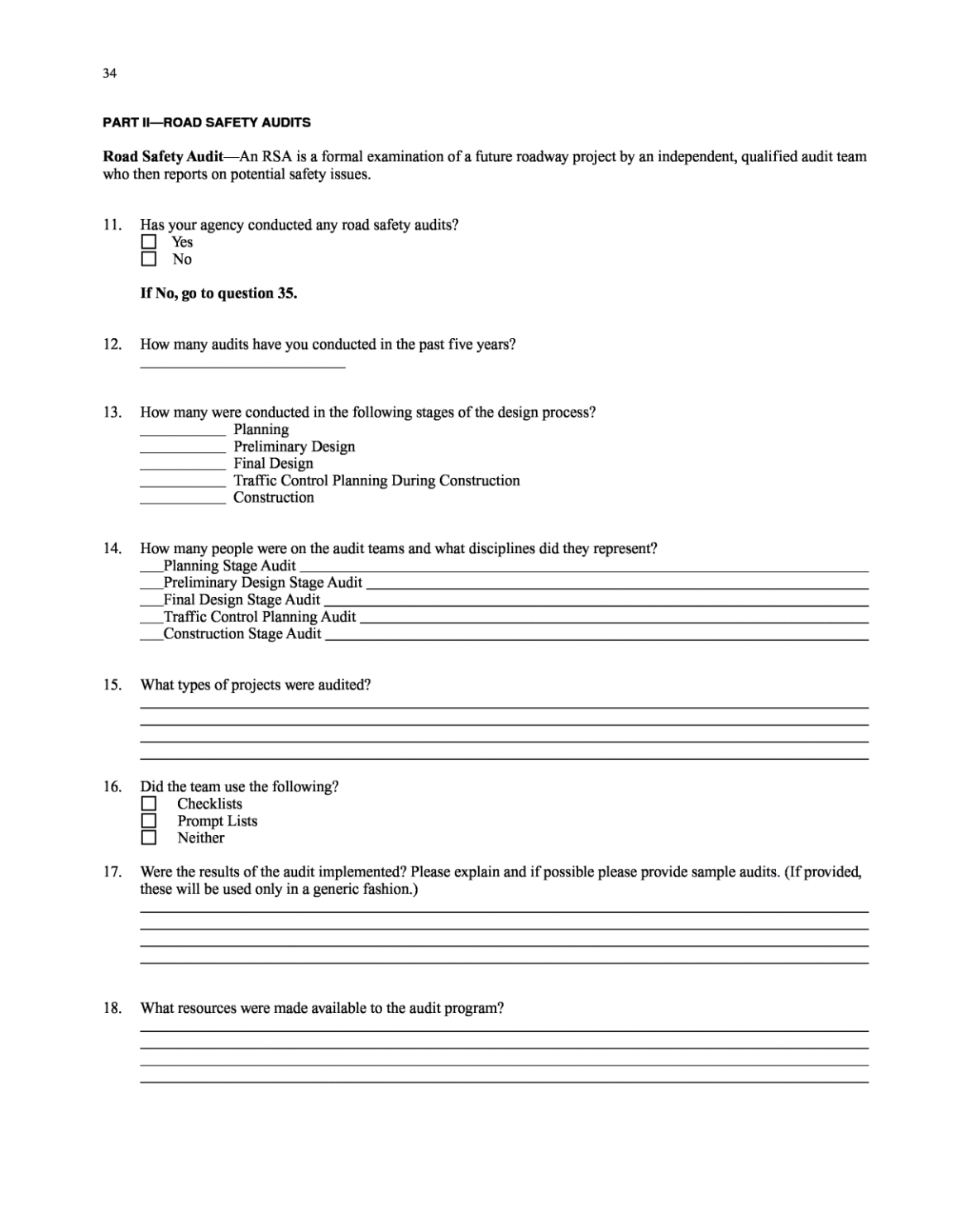 free blank road safety audit brief template excel