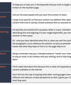 free  blog content brief template word