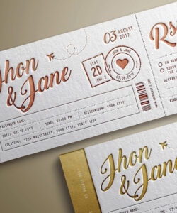 Free  Concert Ticket Wedding Invitation Template Pdf Sample