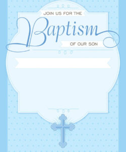 Free Custom Birthday And Baptism Invitation Template Excel