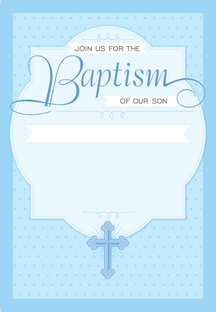 Free Custom Birthday And Baptism Invitation Template Excel