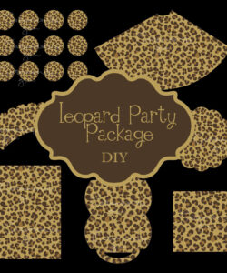 Free Custom Cheetah Birthday Party Invitation Template Word Sample