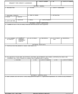 free custom convoy safety brief template pdf