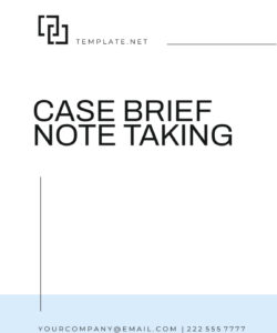 free custom student case brief template pdf sample