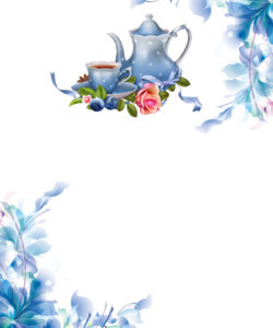 Free Editable Garden Tea Party Invitation Template  Sample