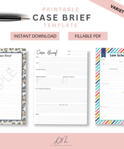 free  law school case brief template pdf