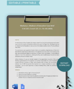 free  legal brief example template pdf sample